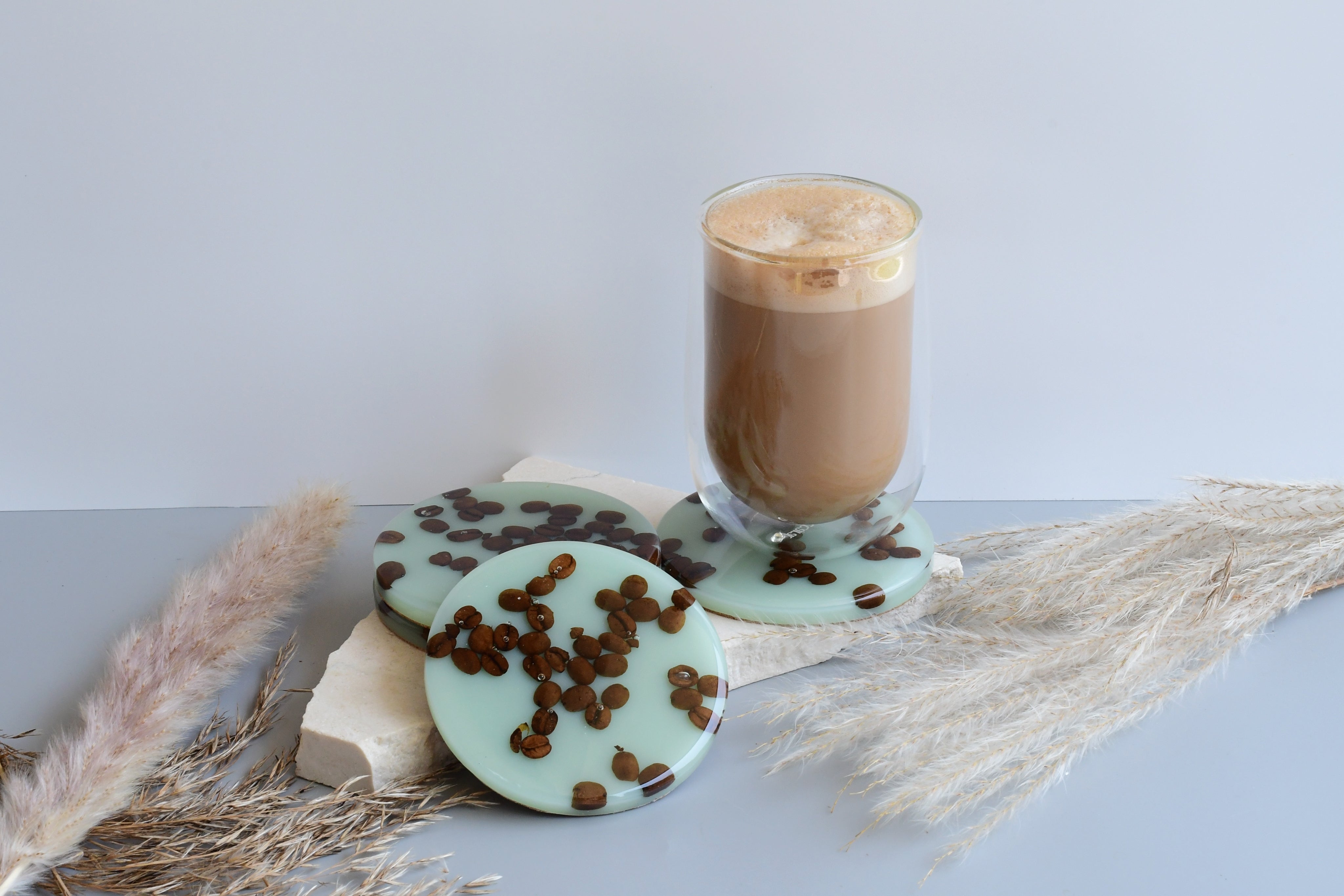 Coffee Bean Coasters - Made to Order