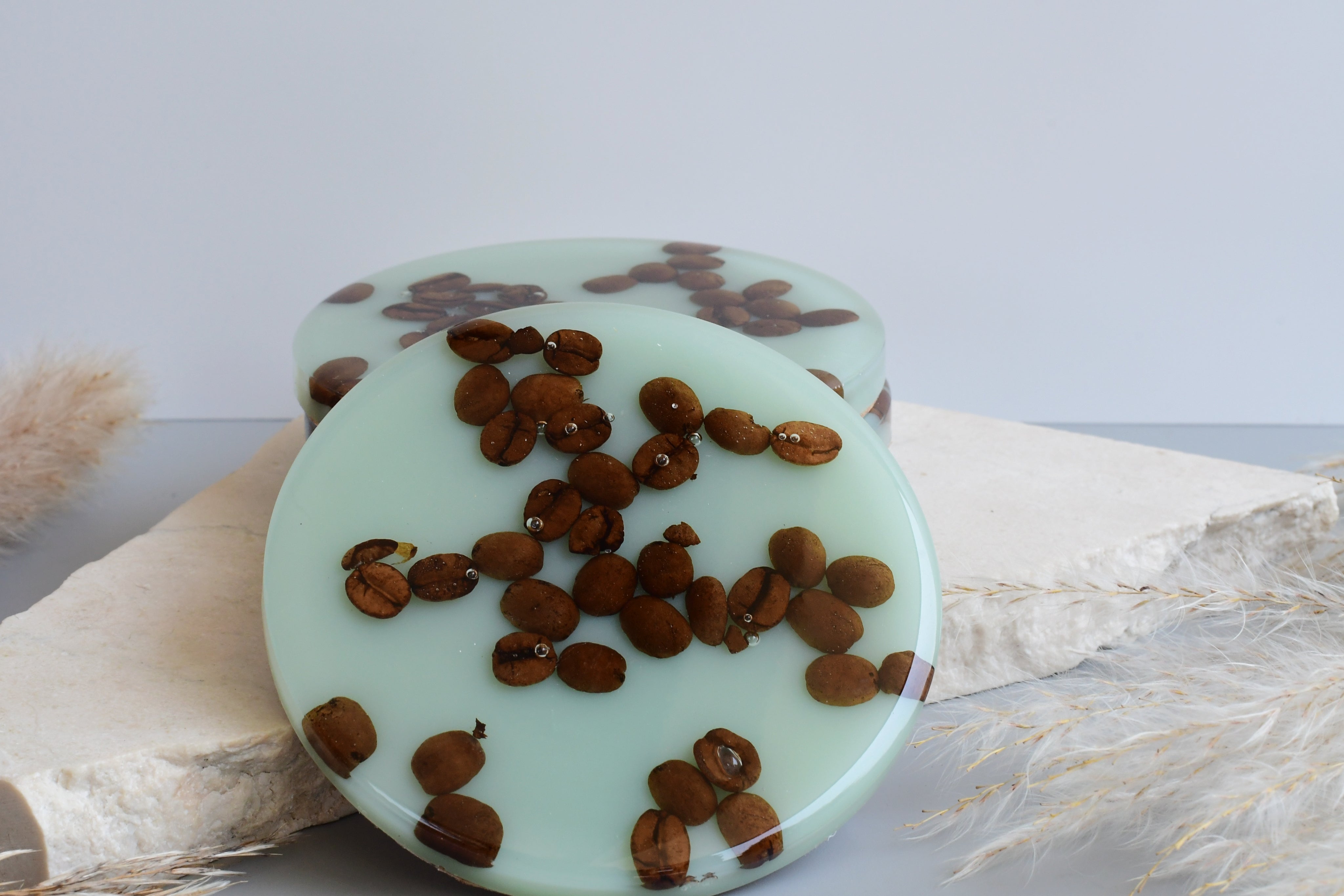 Coffee Bean Coasters - Made to Order