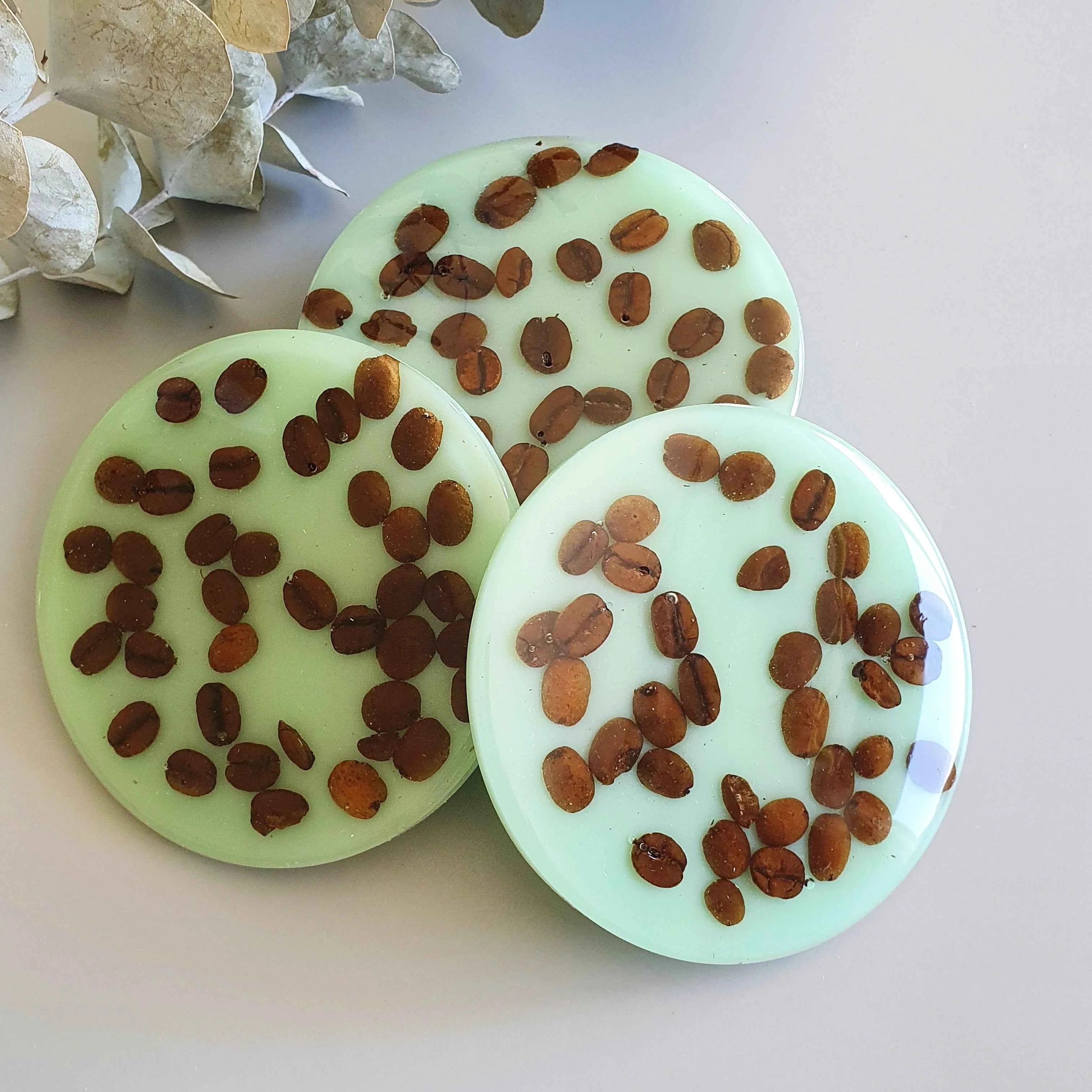 Coffee Bean Coasters - Made to Order