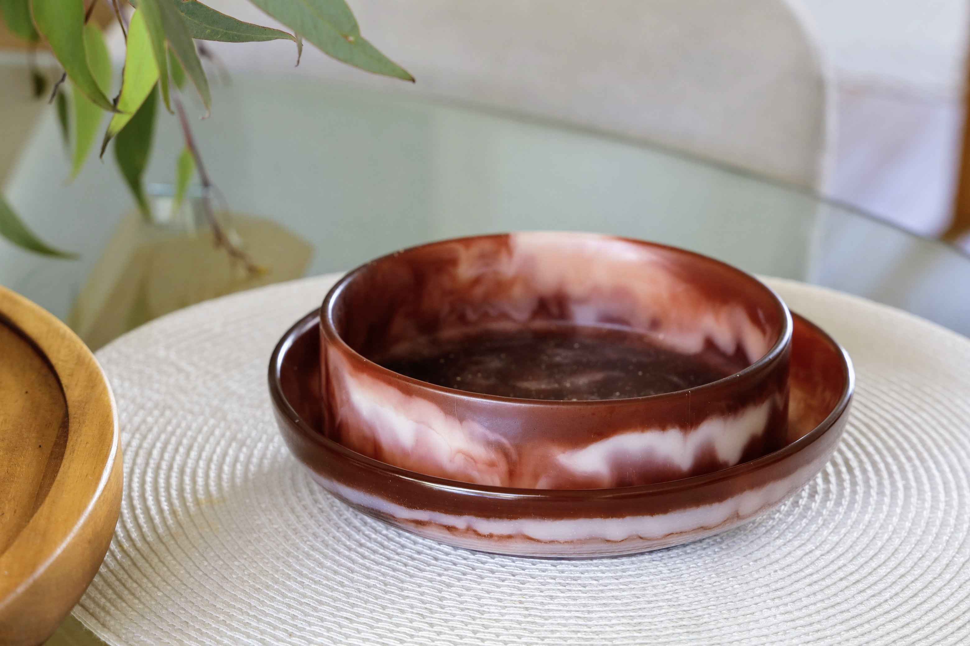 Roseate Bowl & Plate set