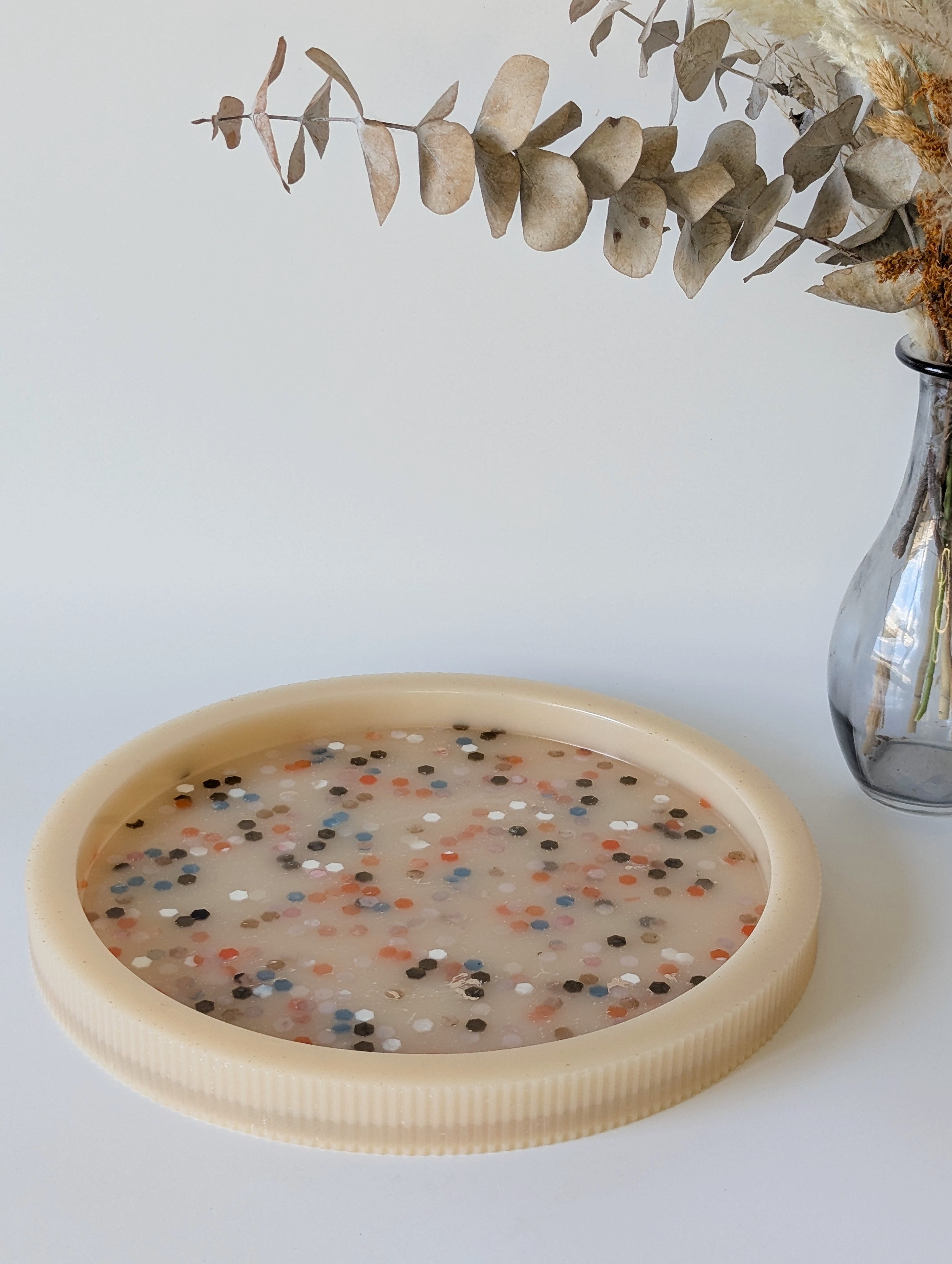 Ribbed Decor Tray