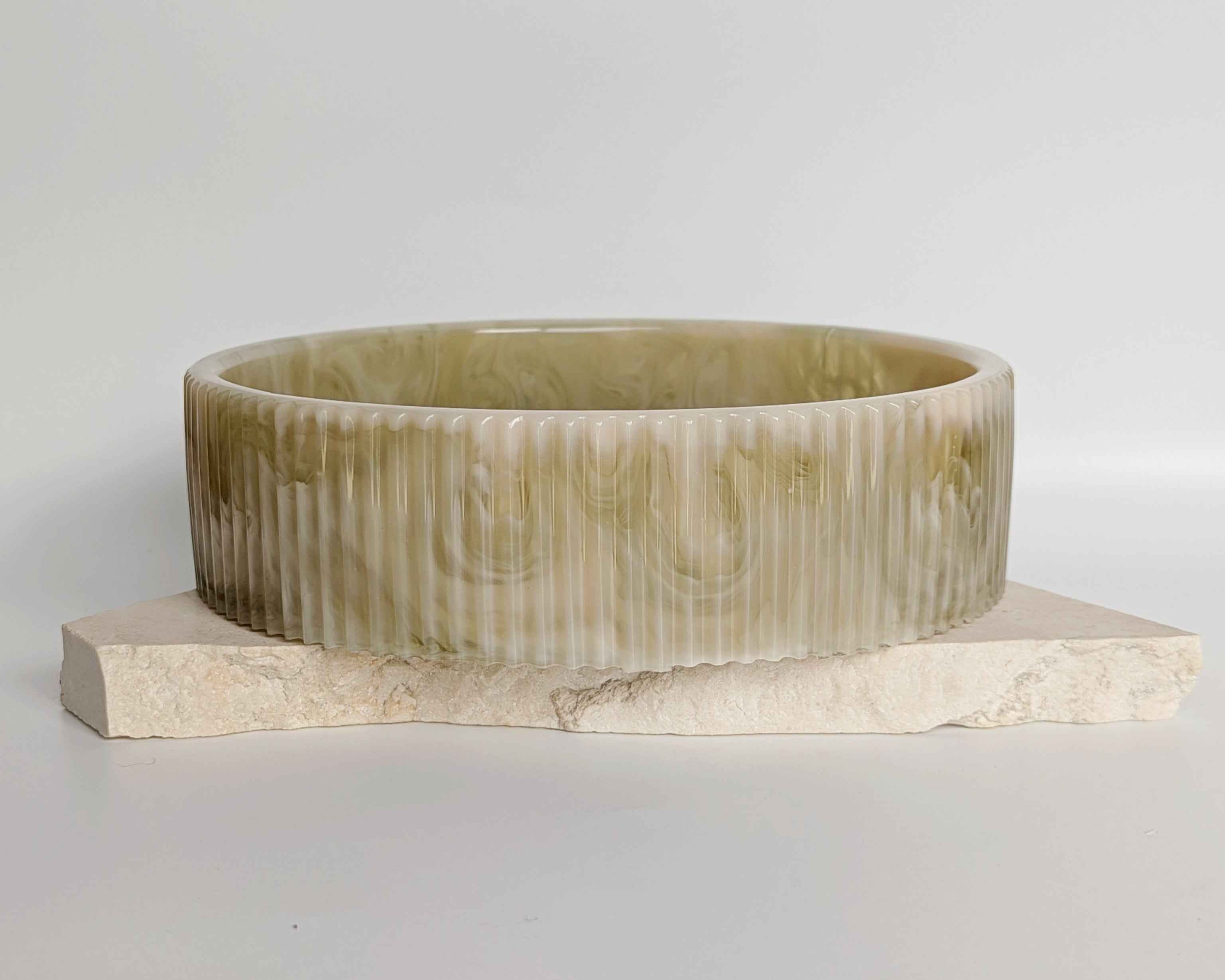 Ribbed Serving Bowls - Medium & Large