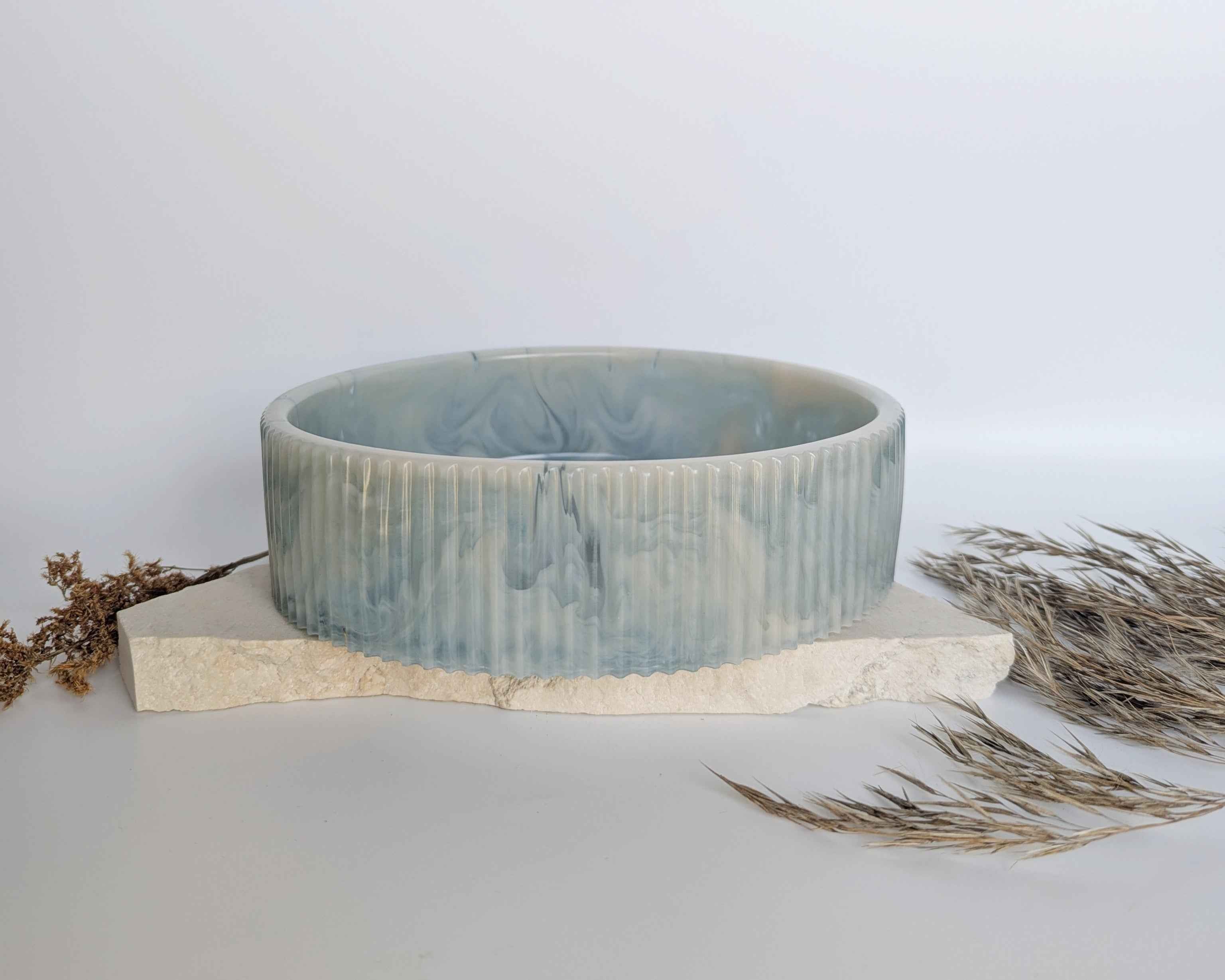 Ribbed Serving Bowls - Medium & Large