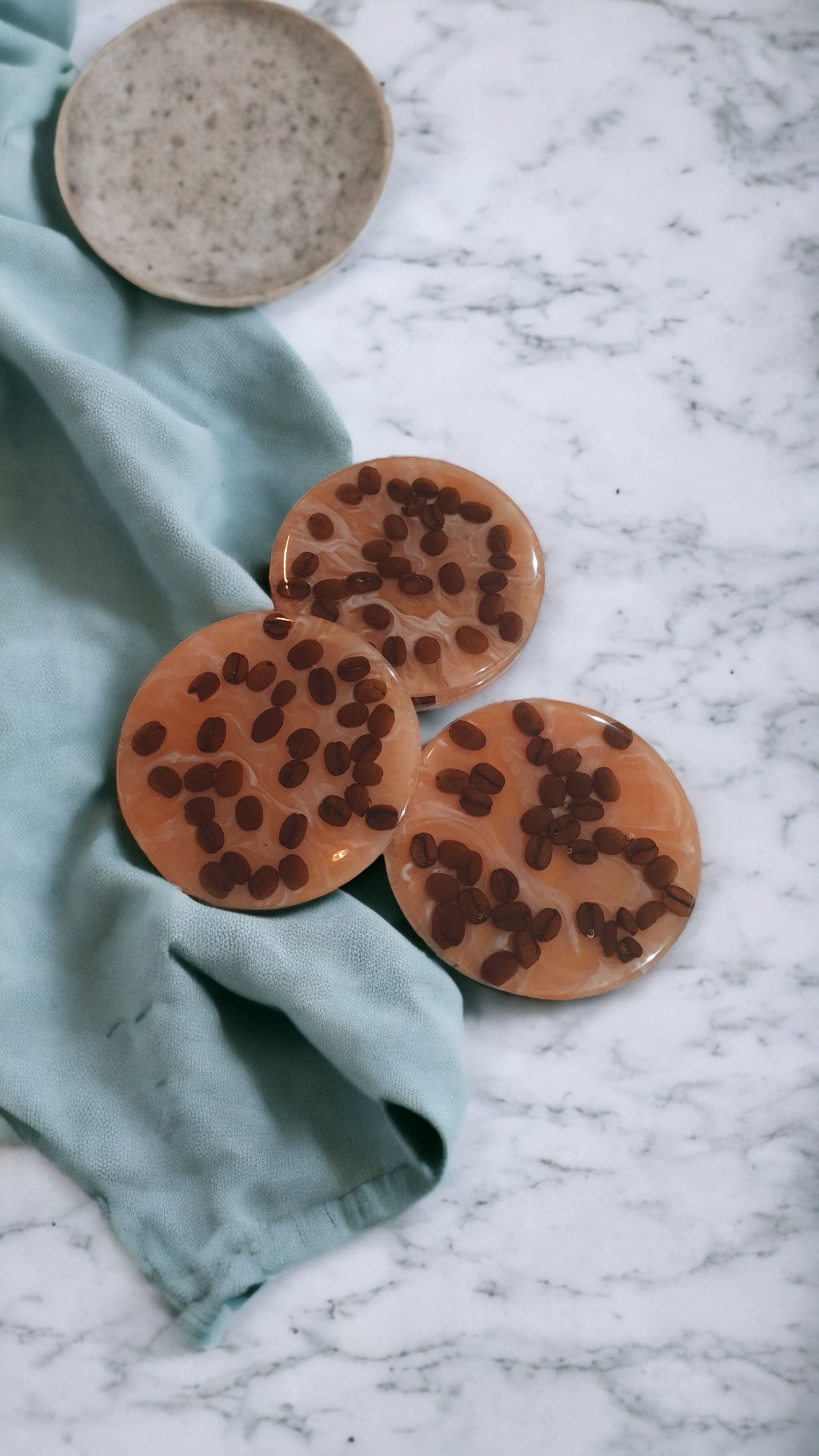 Coffee Bean Coasters - Made to Order