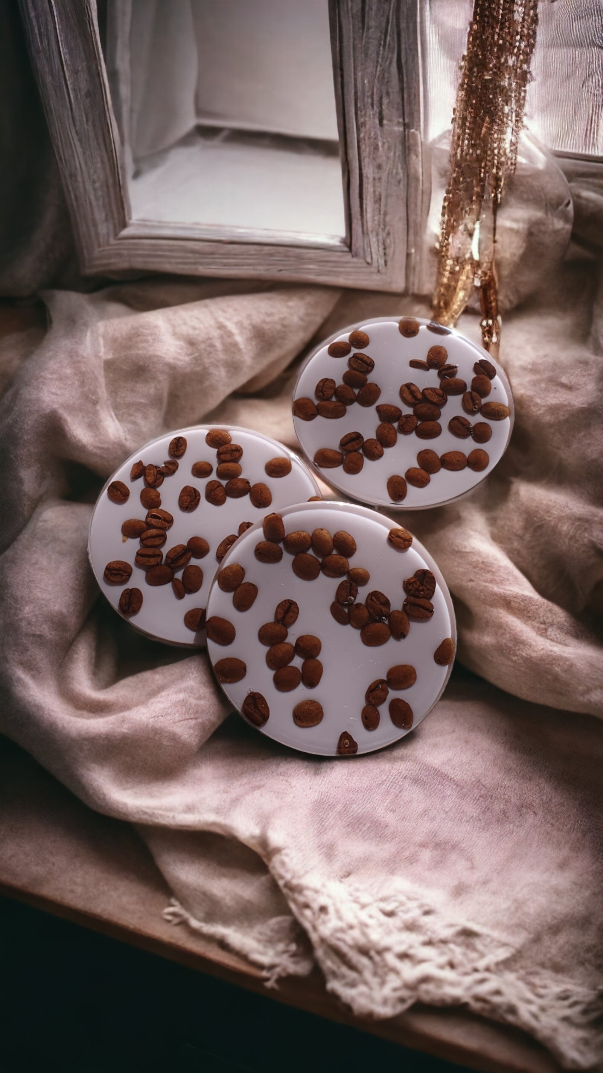 Coffee Bean Coasters - Made to Order