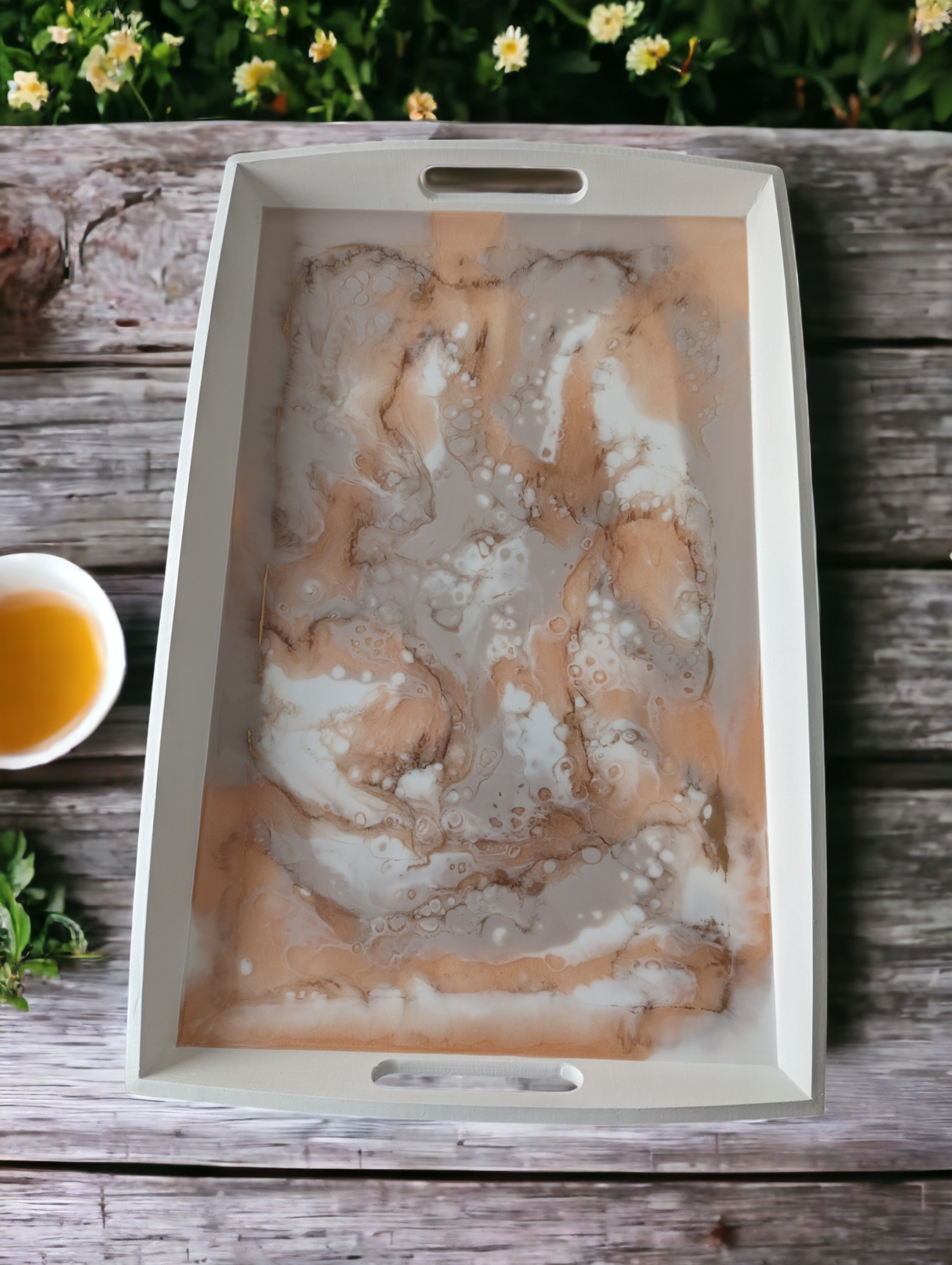 Large Display Tray - Pink Marble