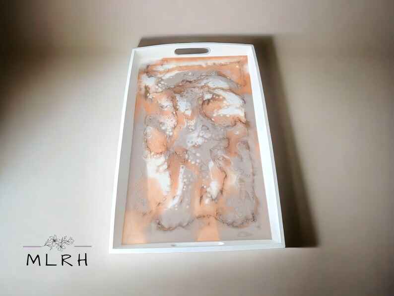 Large Display Tray - Pink Marble