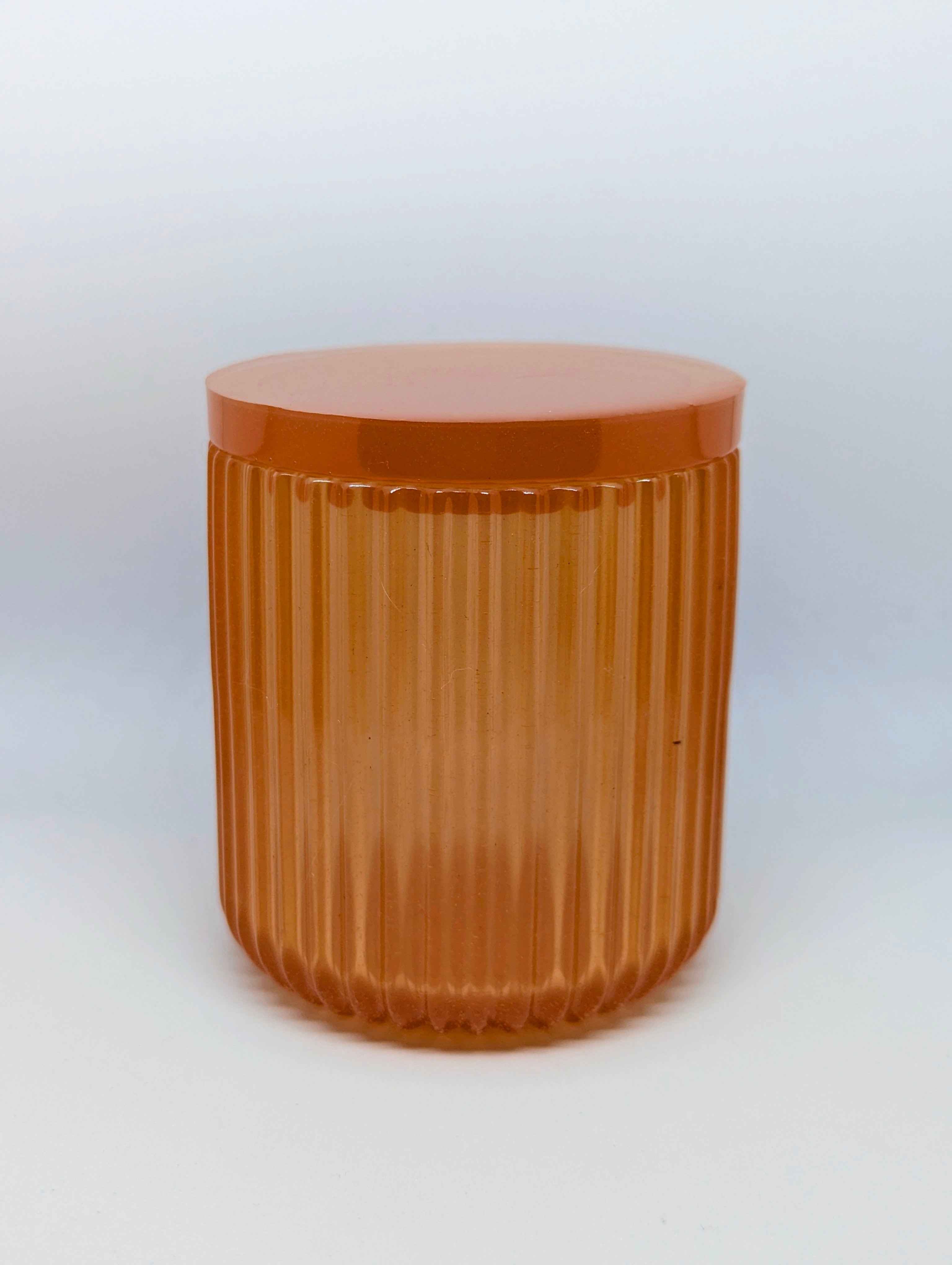 Ribbed Jars - Orange