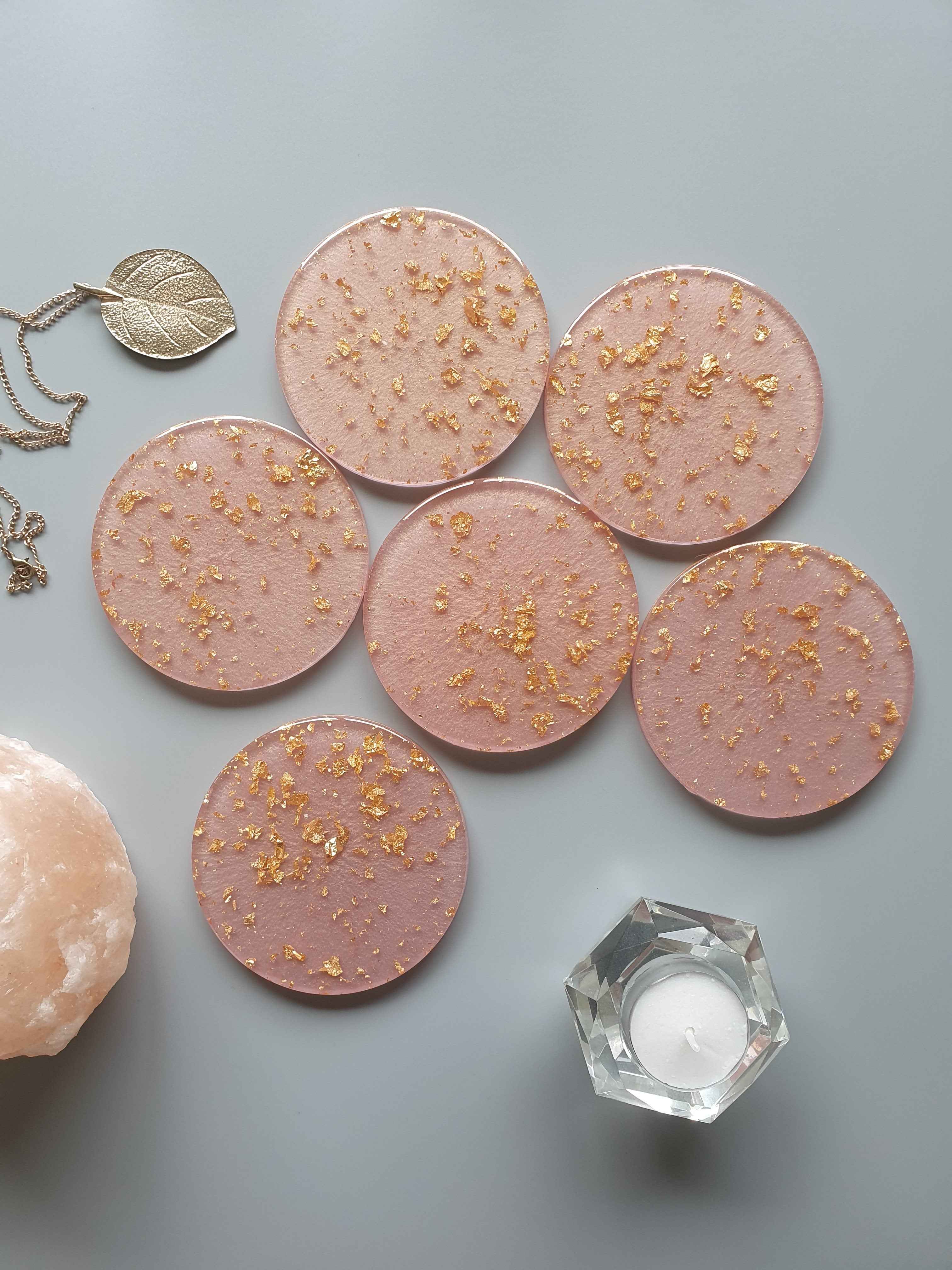 Lux Coasters - Pink - Made to Order