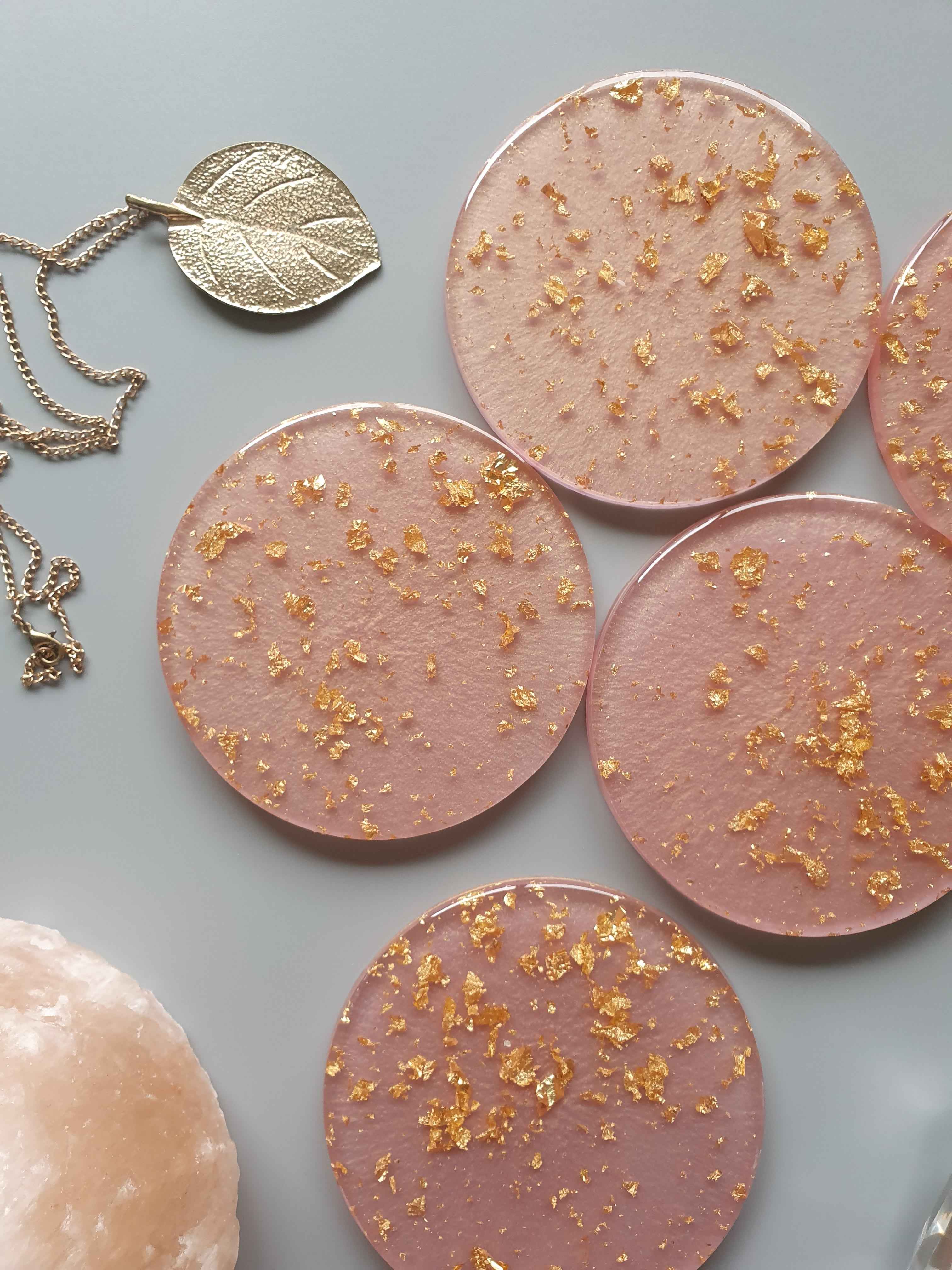 Lux Coasters - Pink - Made to Order