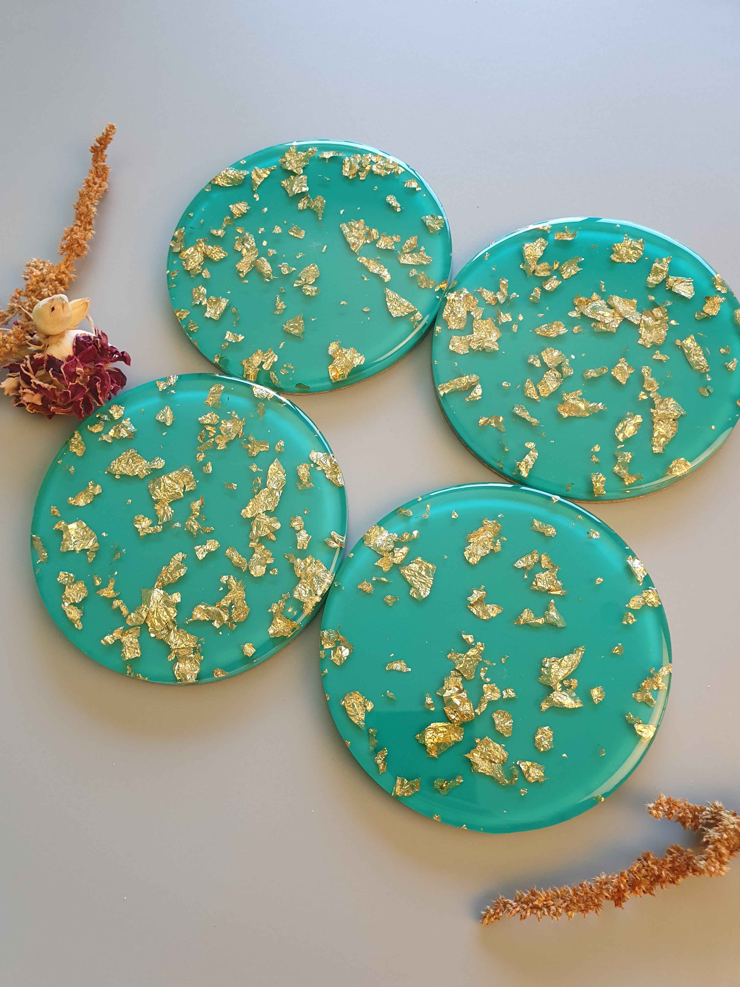 Lux Coasters - Green - Made to Order