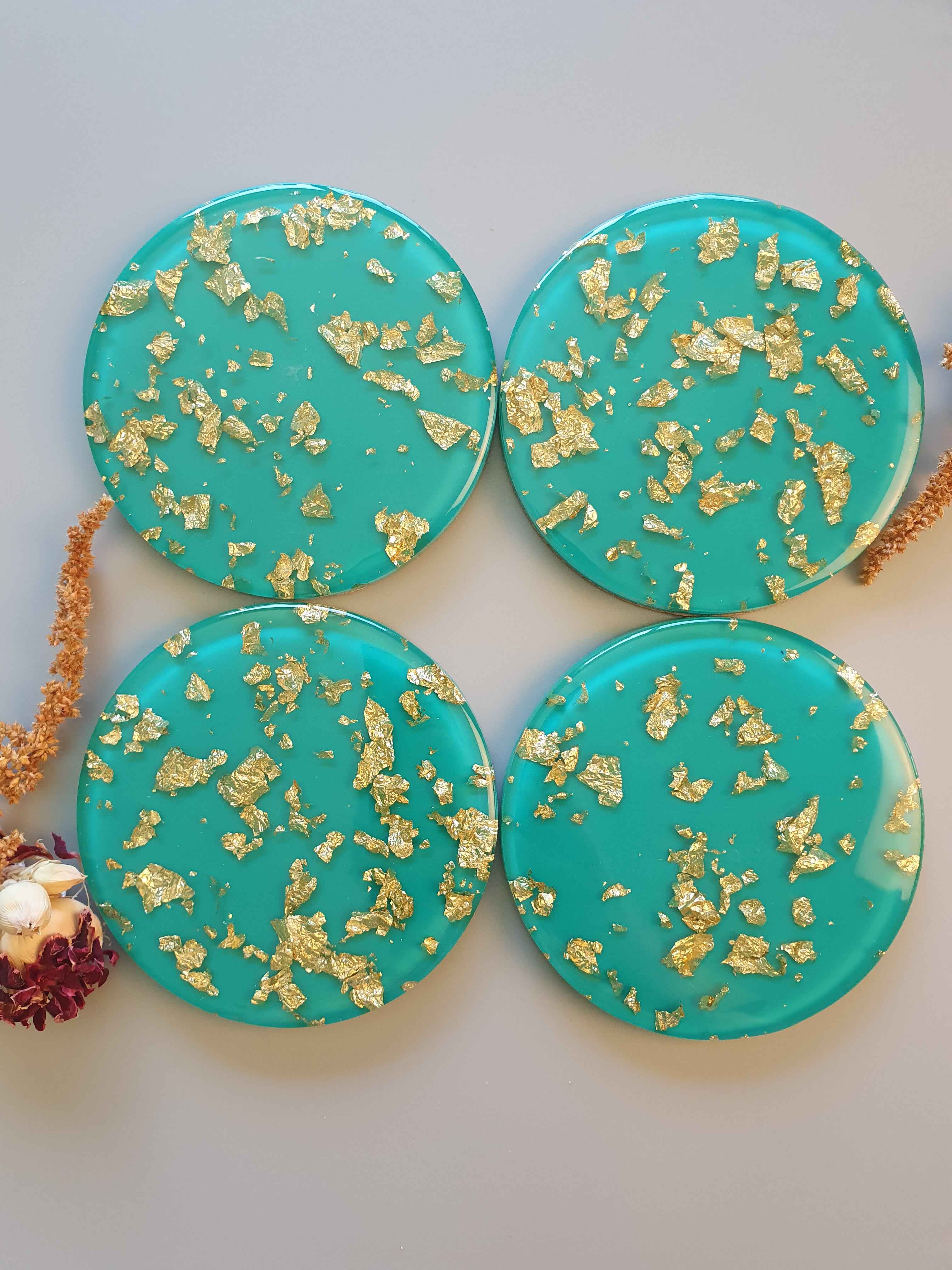 Lux Coasters - Green - Made to Order