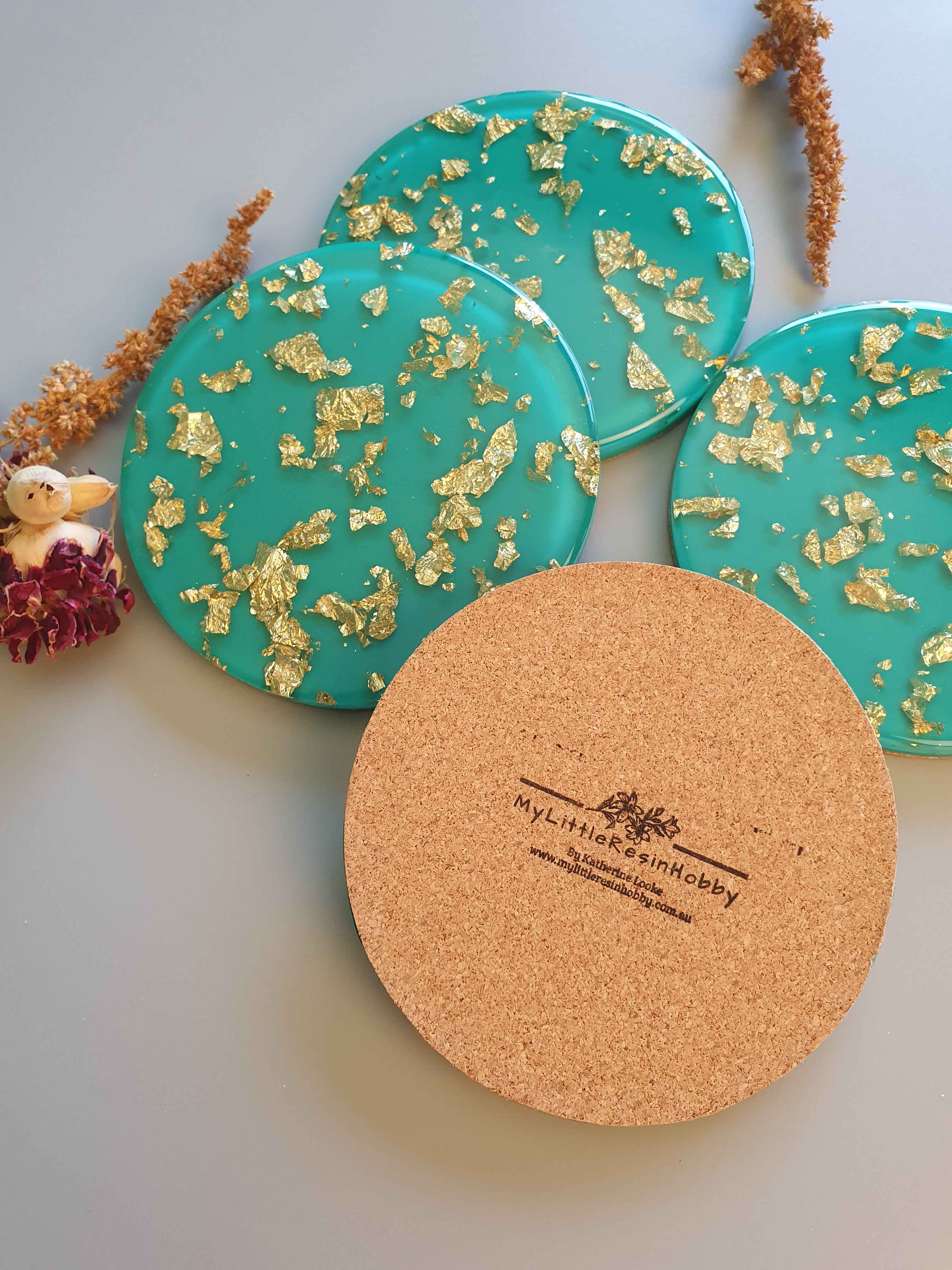 Lux Coasters - Green - Made to Order