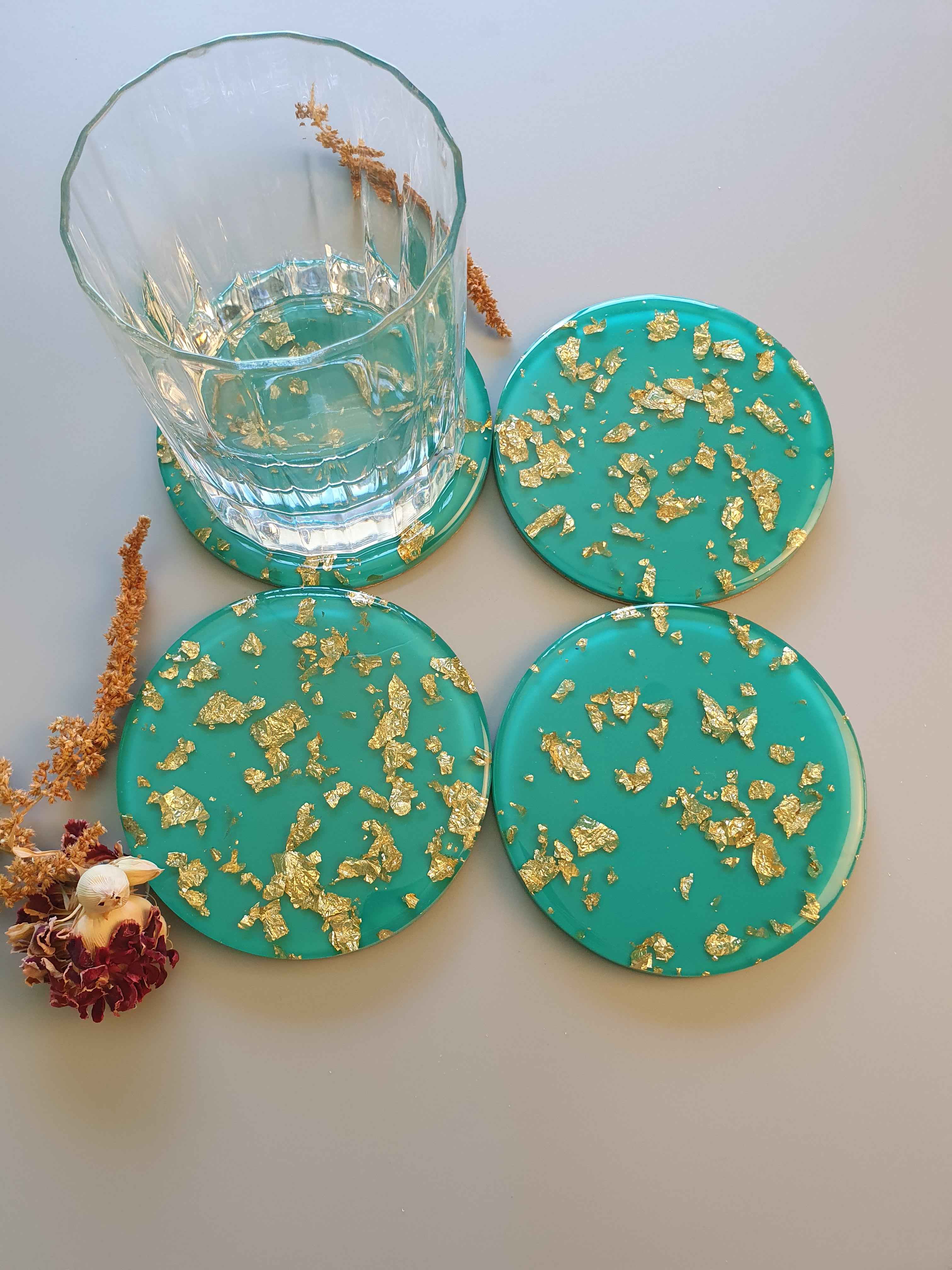Lux Coasters - Green - Made to Order