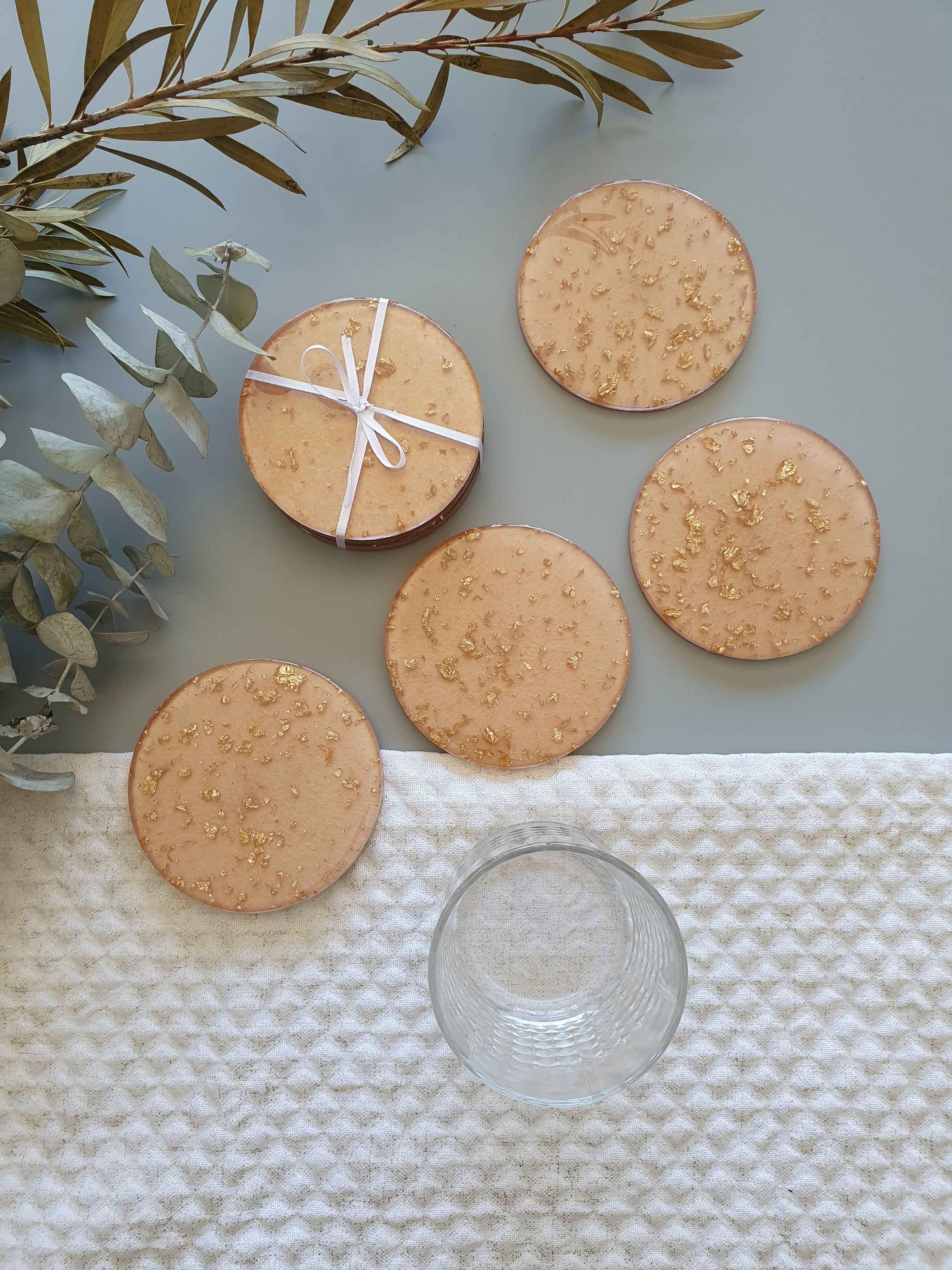 Lux Coasters - Pink - Made to Order