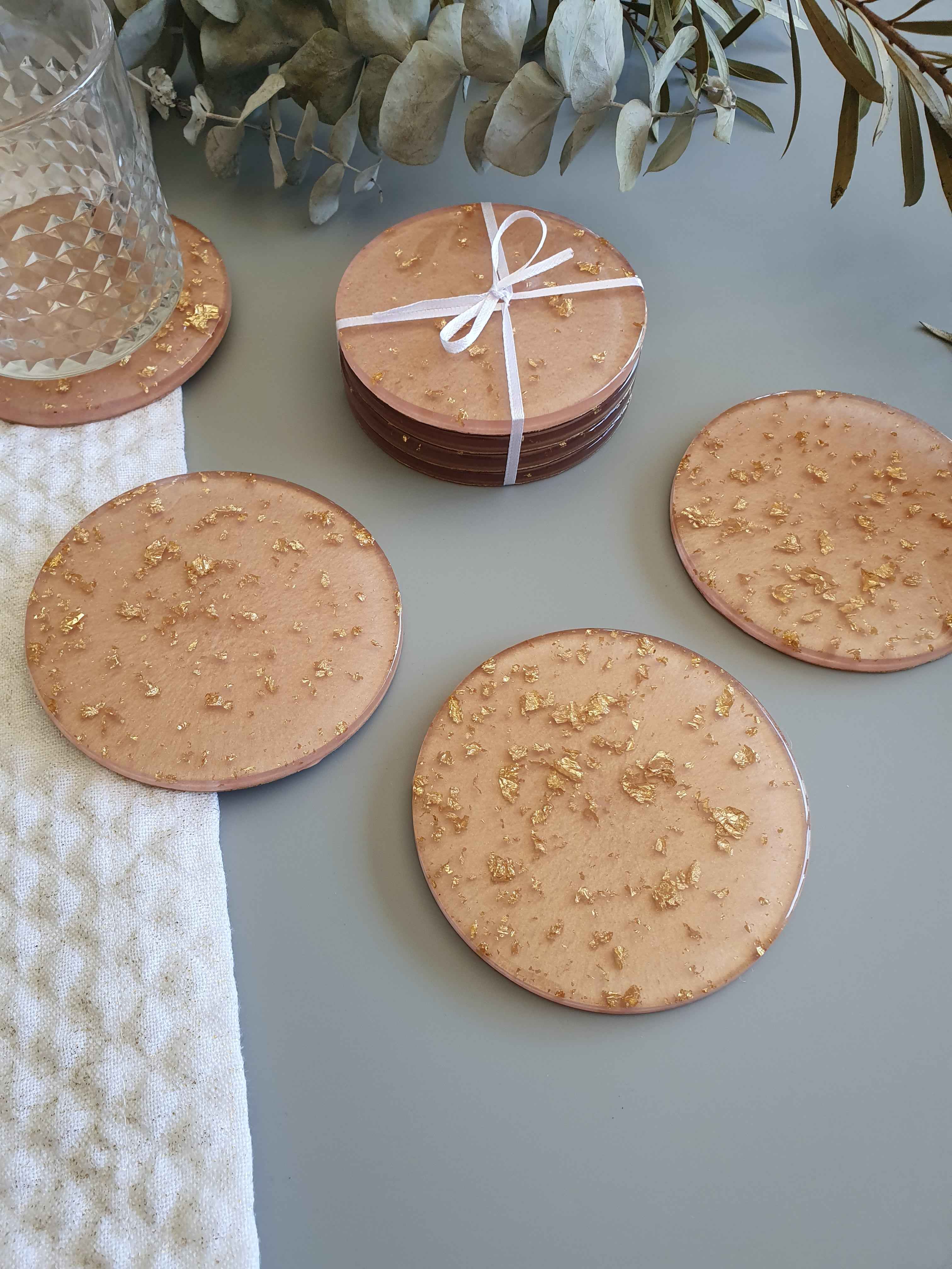 Lux Coasters - Pink - Made to Order