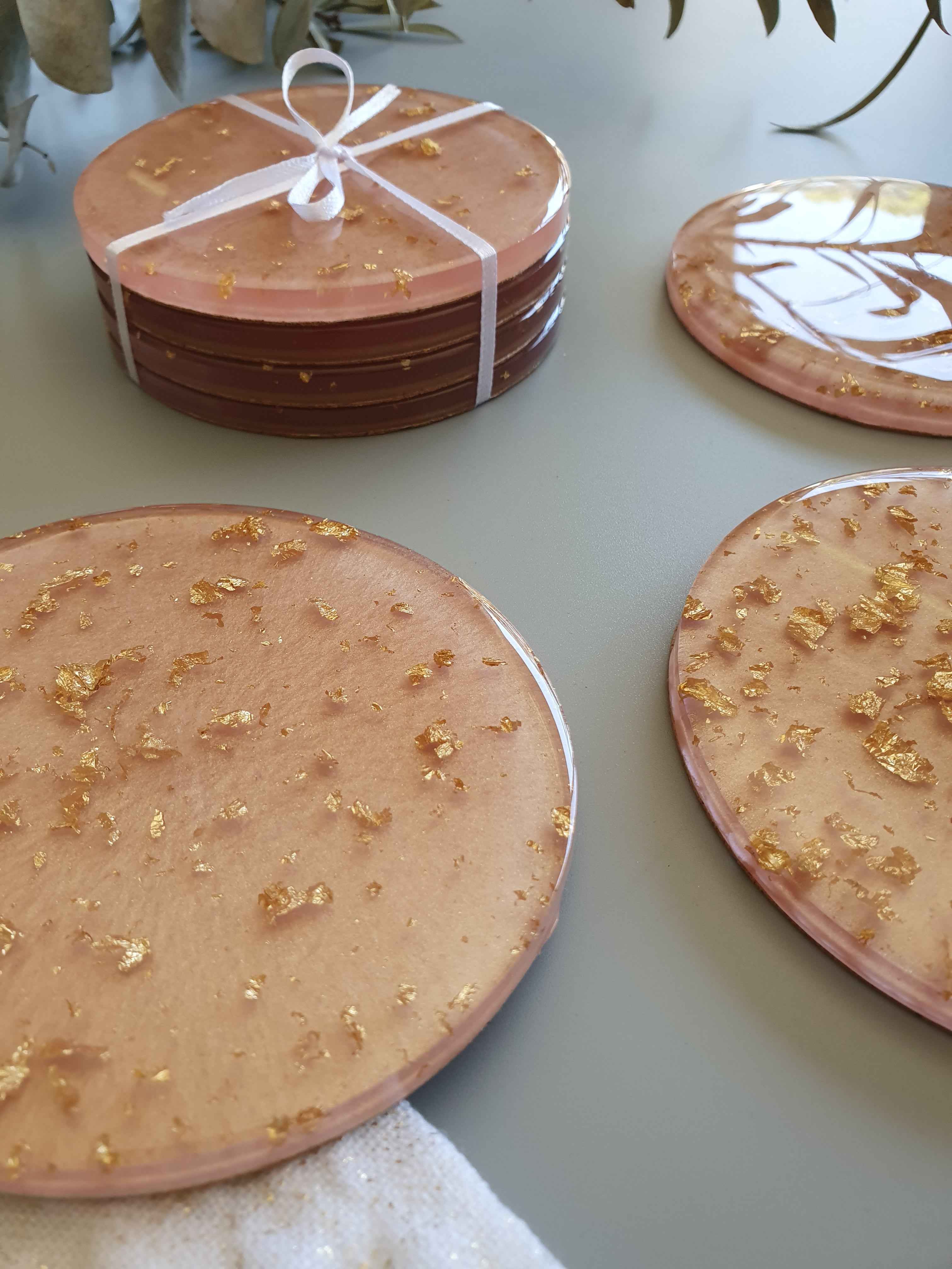 Lux Coasters - Pink - Made to Order