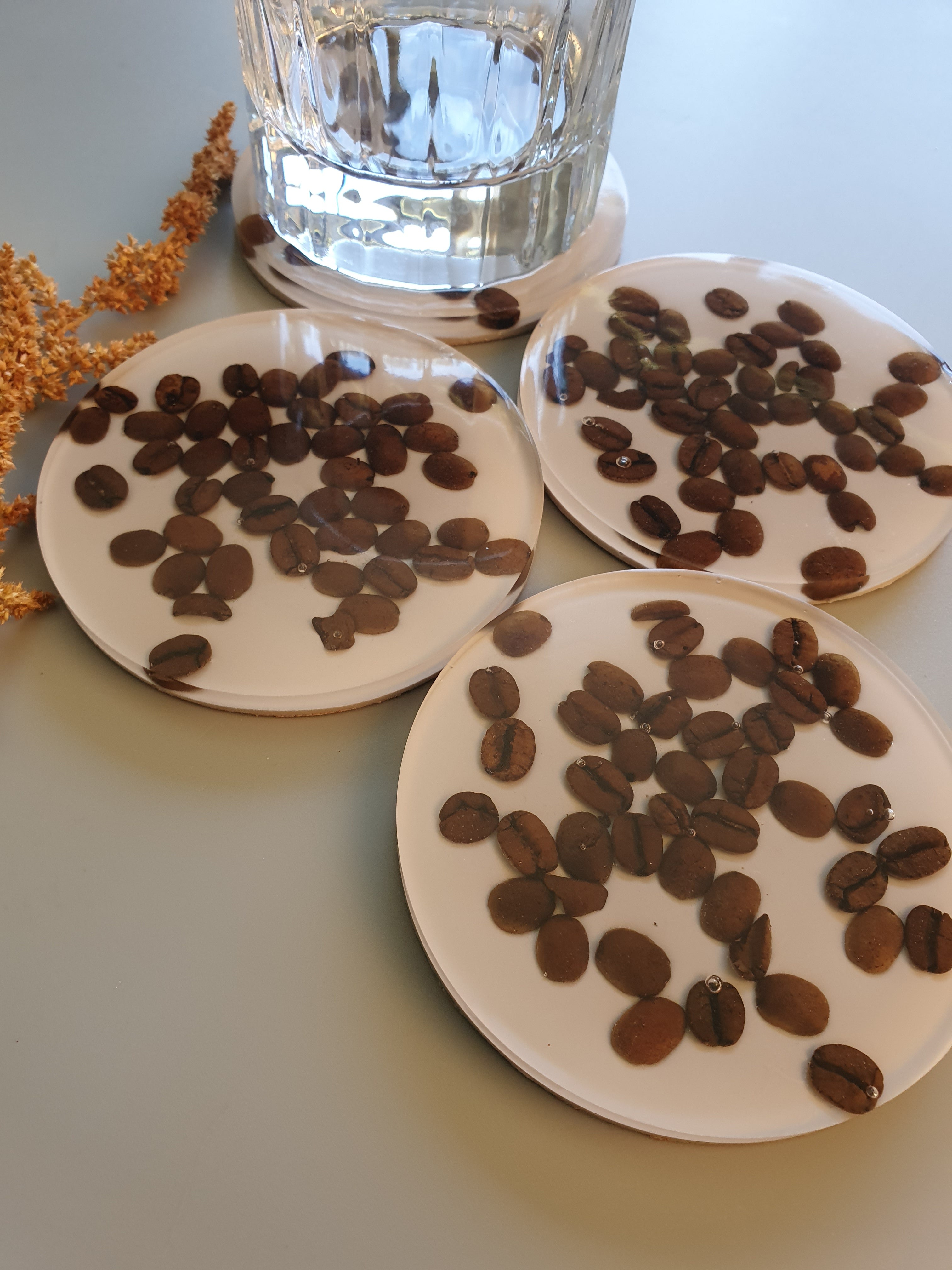 Coffee Bean Coasters - Made to Order