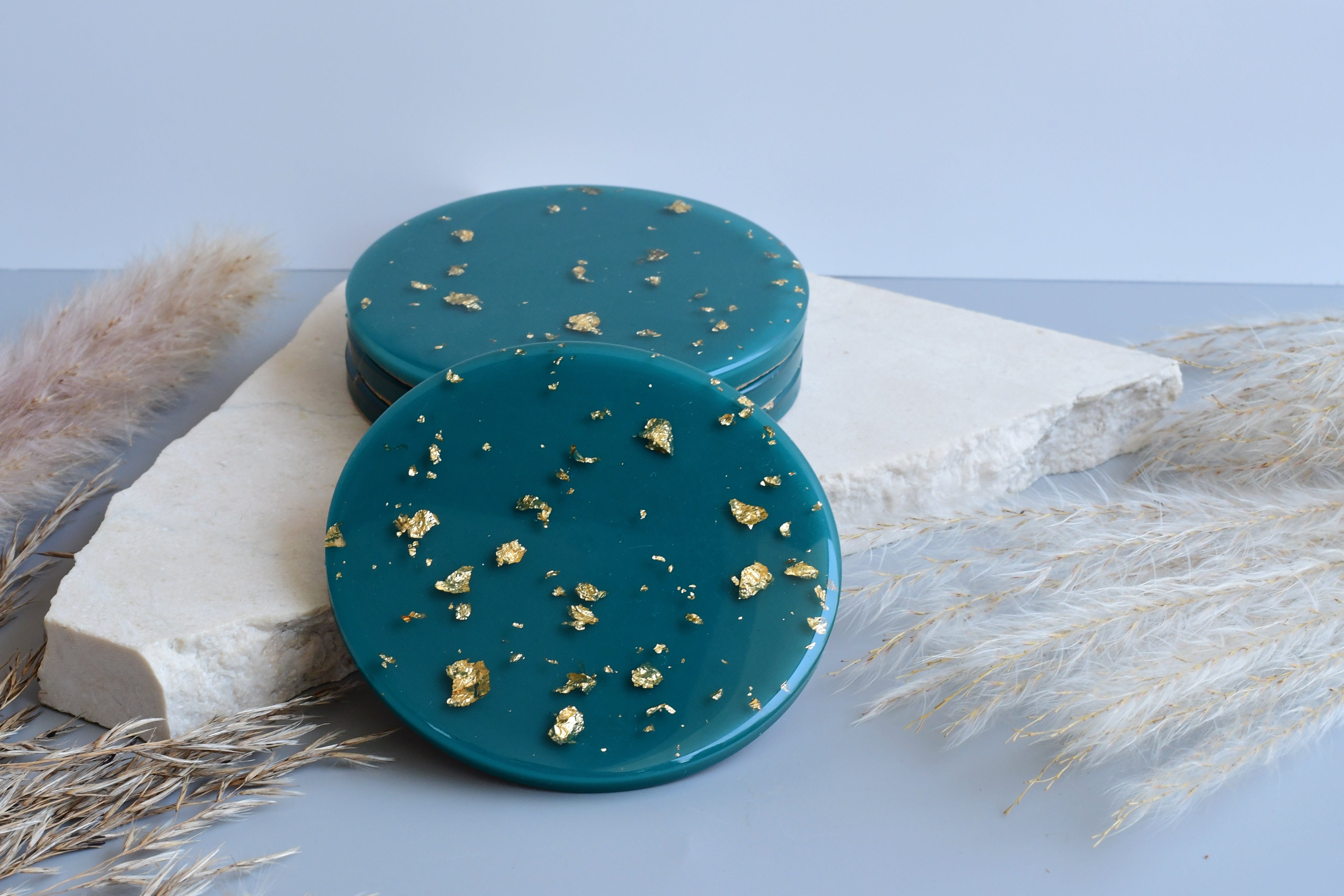 Lux Coasters - Turquoise - Made to Order
