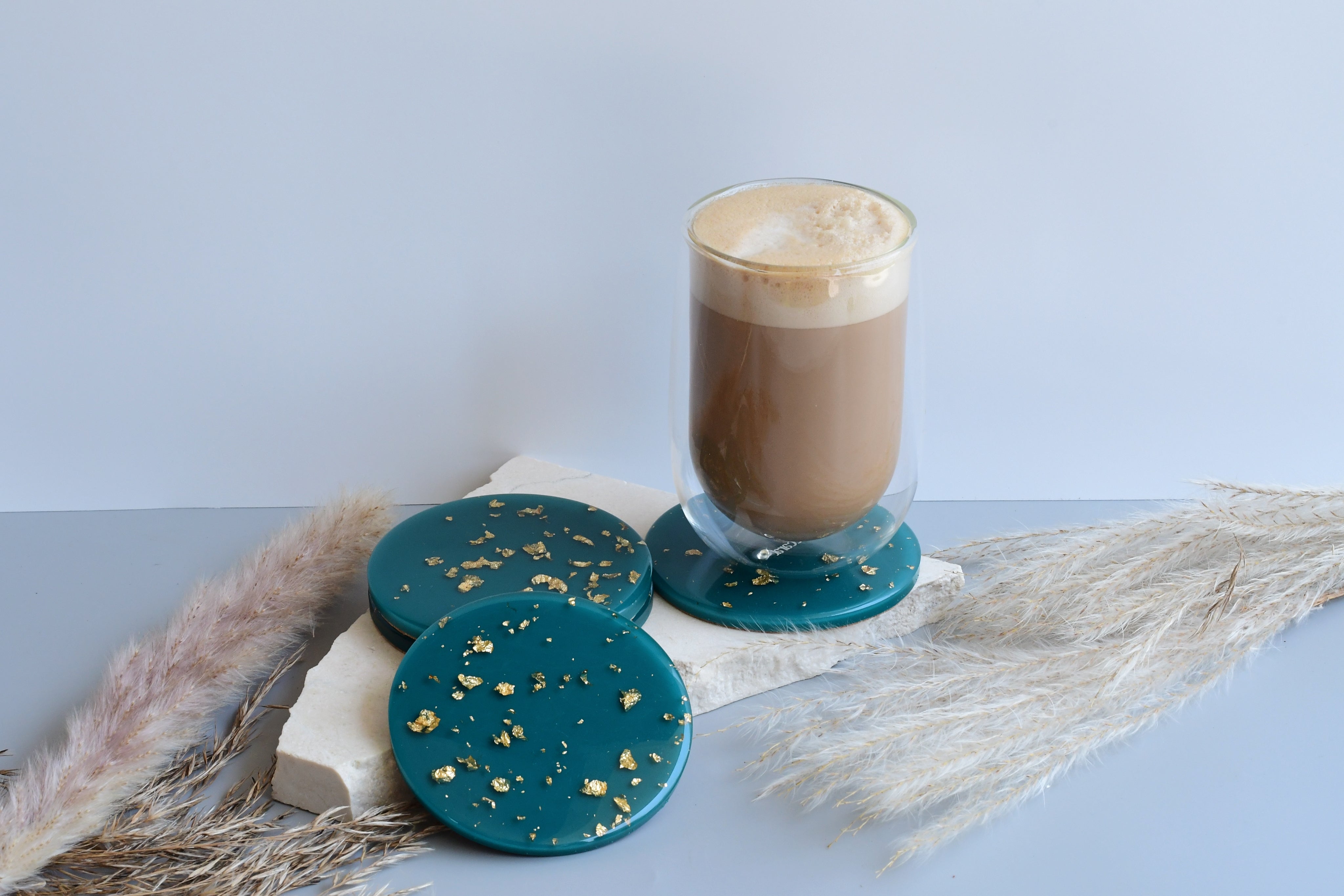Lux Coasters - Turquoise - Made to Order