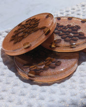 Load image into Gallery viewer, Coffee Bean Coasters - Shimmer Pink
