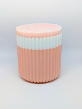 Load image into Gallery viewer, Ribbed Jars - Pink/White
