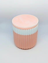 Load image into Gallery viewer, Ribbed Jars - Pink/White
