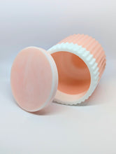 Load image into Gallery viewer, Ribbed Jars - Pink/White
