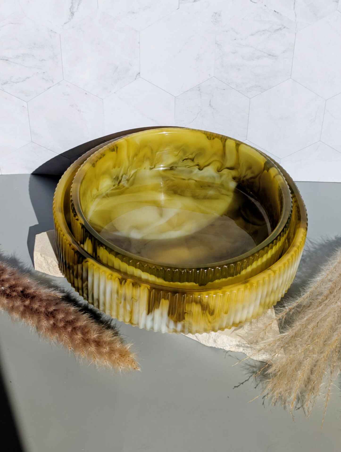 Ribbed Serving Bowl Sets