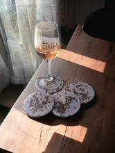 Load image into Gallery viewer, Lavender Resin Coasters Sets
