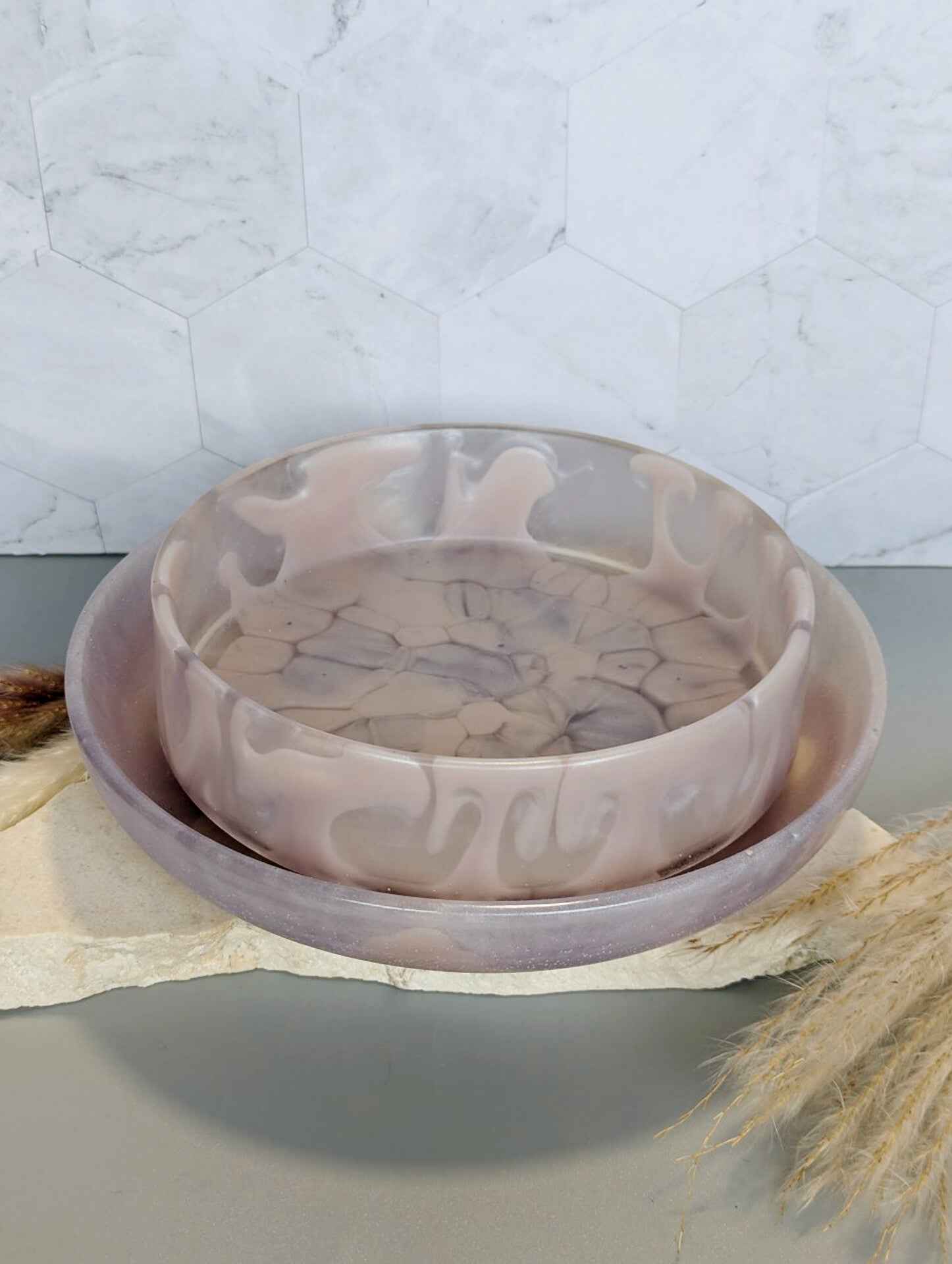 Roseate Bowl & Plate set