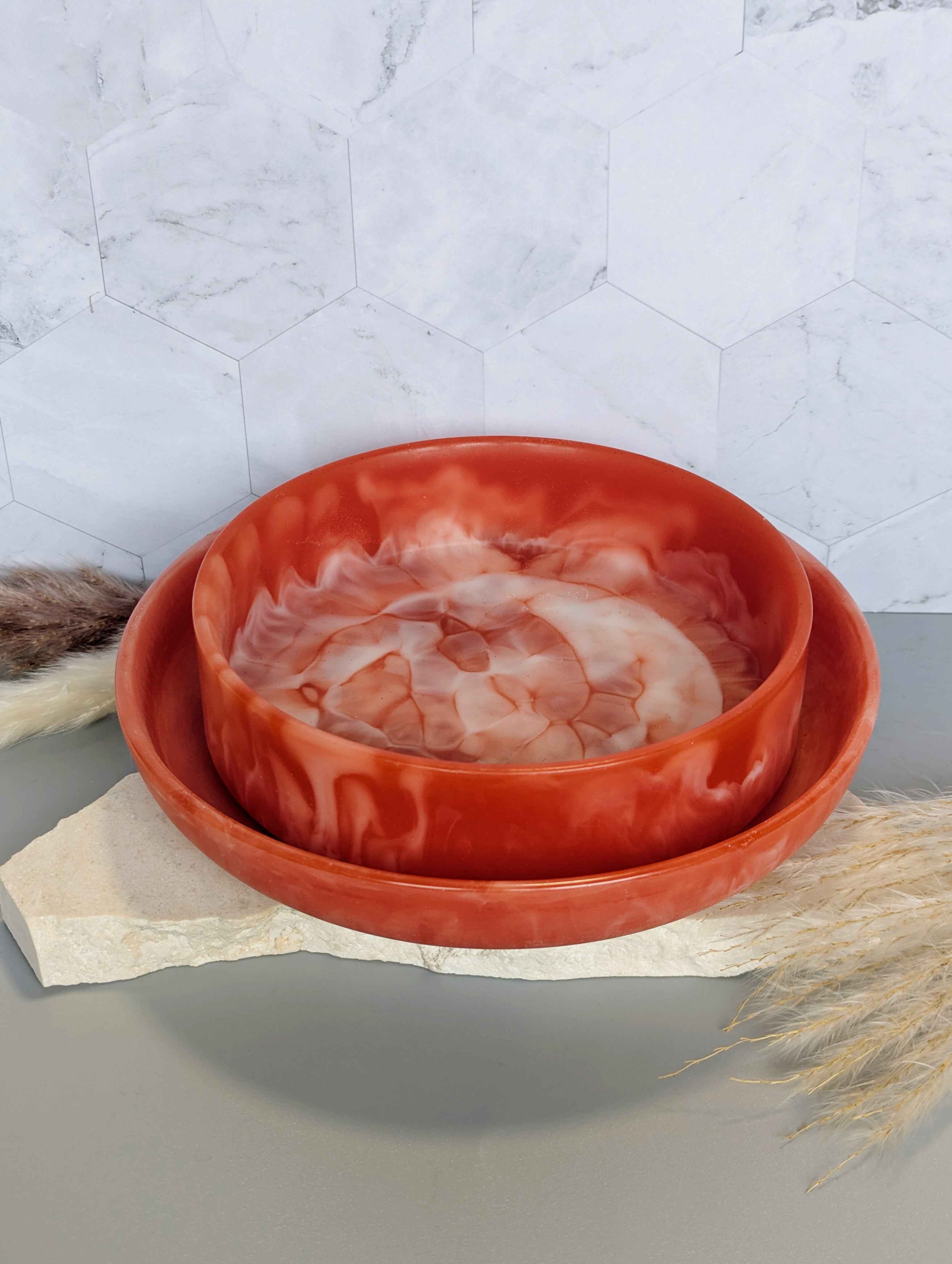 Roseate Bowl & Plate set