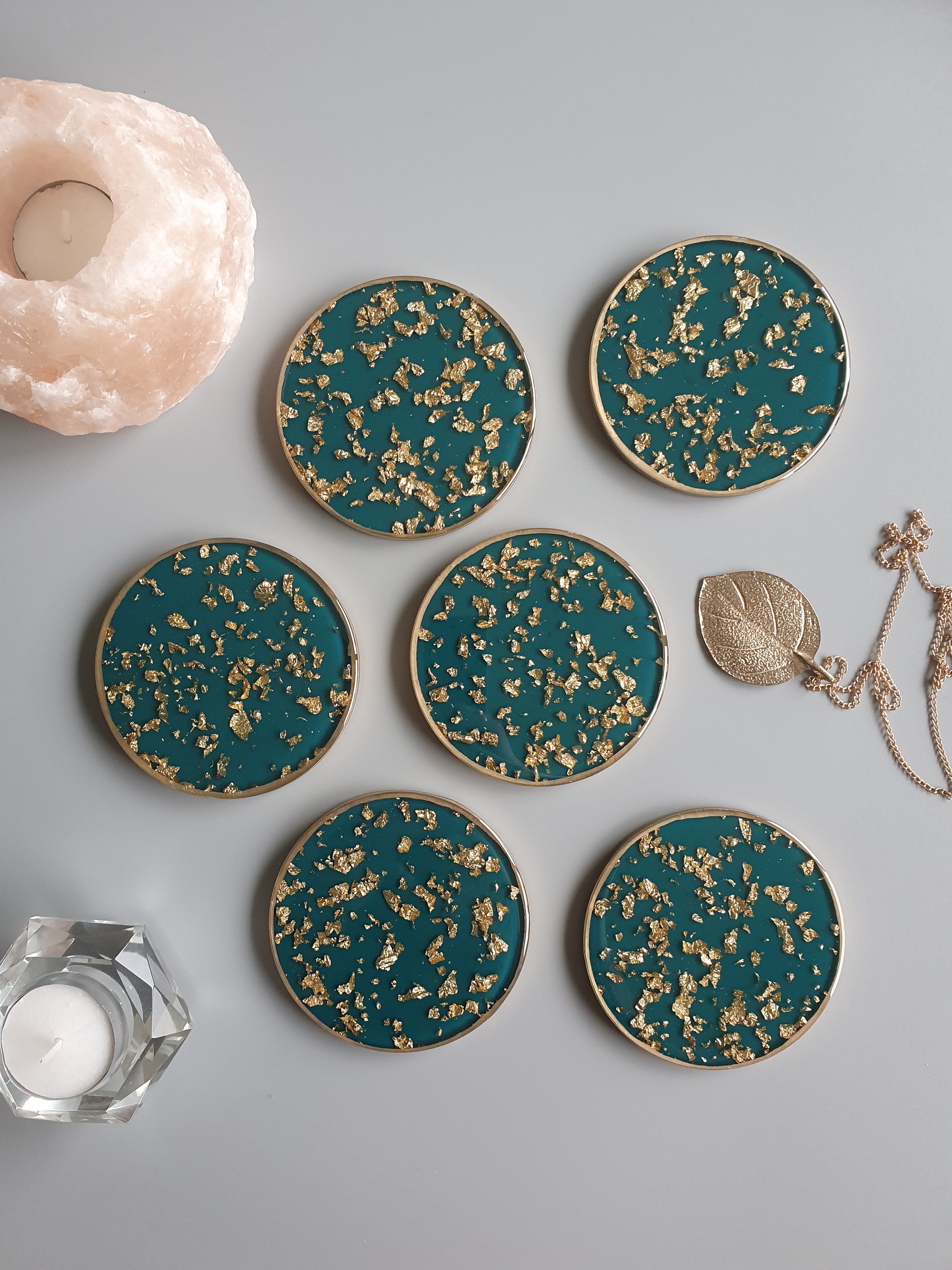 Turquoise Lux Coasters