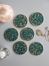 Load image into Gallery viewer, Turquoise Lux Coasters
