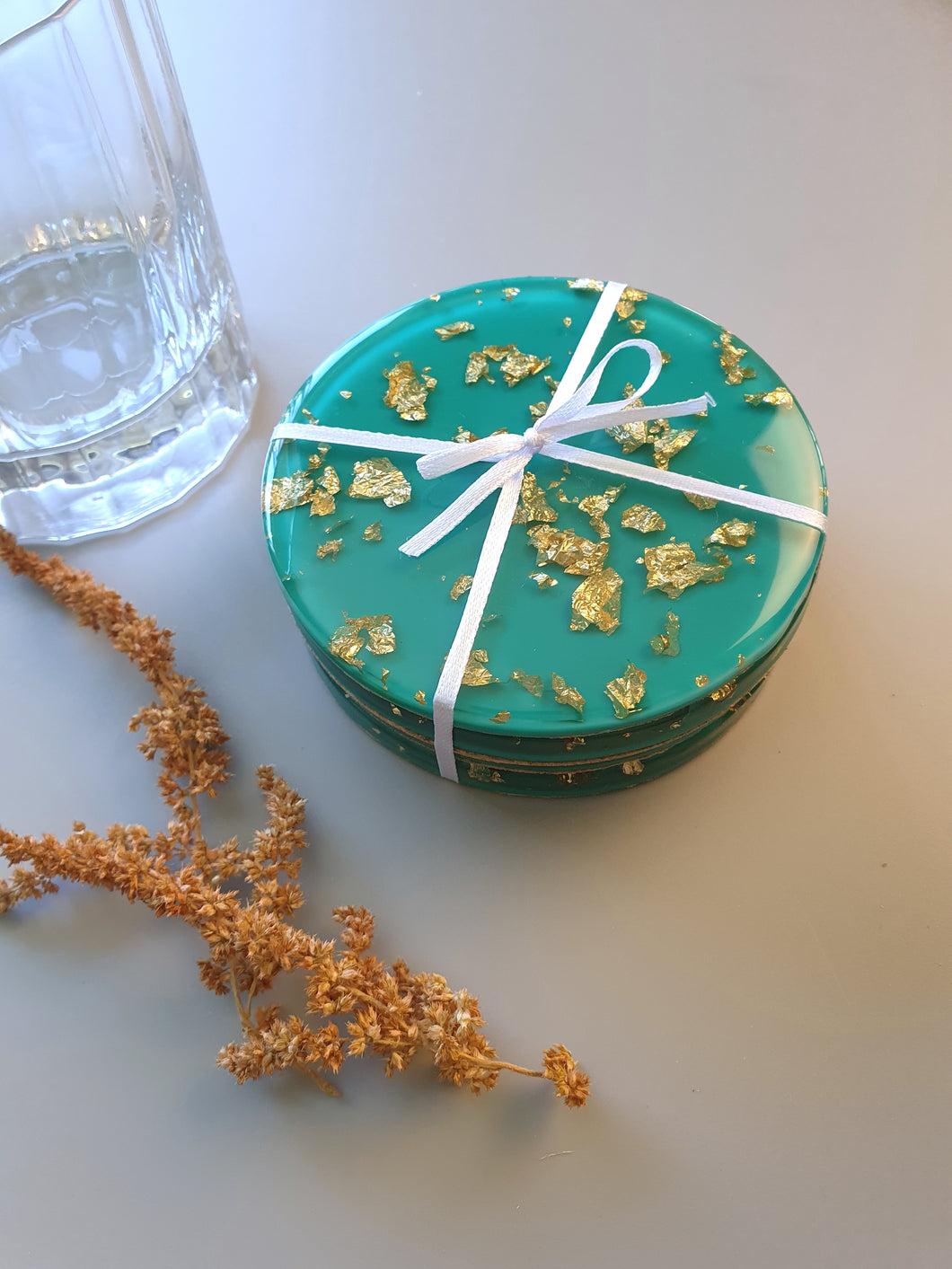 Lux Coasters - Green - Made to Order